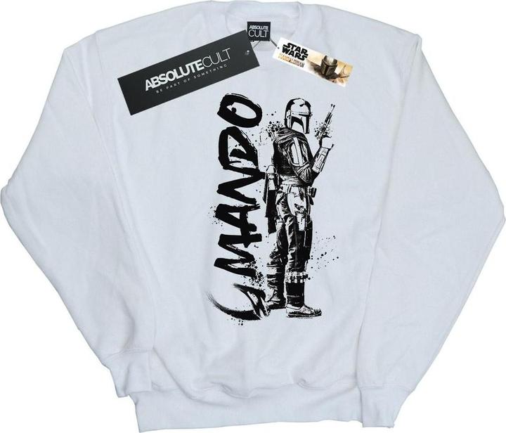 Actual product image Star Wars Mens The Mandalorian Splat Mando Sweatshirt (5XL)