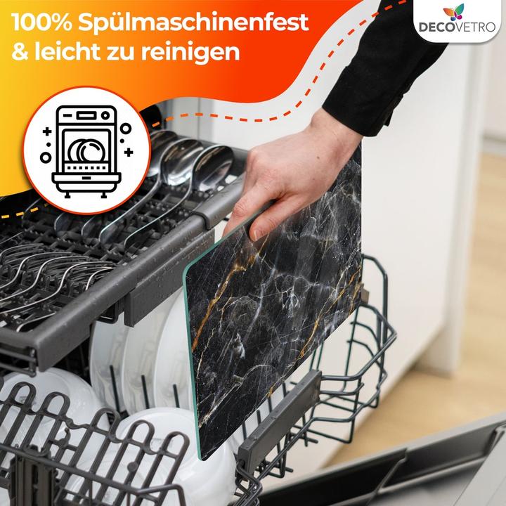 Produktbild Decovetro Schneidebrett Glas |40x30cm | Glasschneidebrett | Leicht zu reinigen