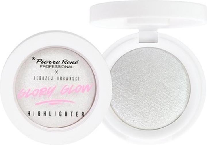 Pierre Rene Professional PIERRE RENE Professional x Jędrzej Urbański Glory Glow Highlighter rozświetlacz do twarzy Srebrny 3g (Srebrny, Highlighter, 3 g)