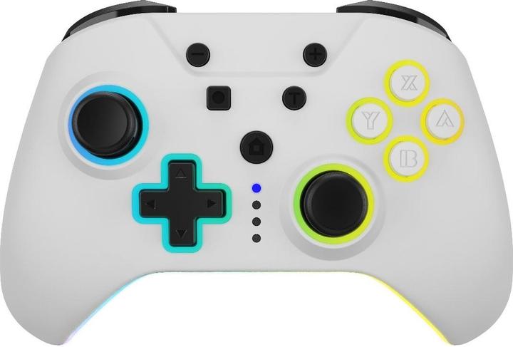 Actual product image Hyperkin NuRival Light Up Wireless Game Controller - white (NSW) (Switch OLED)