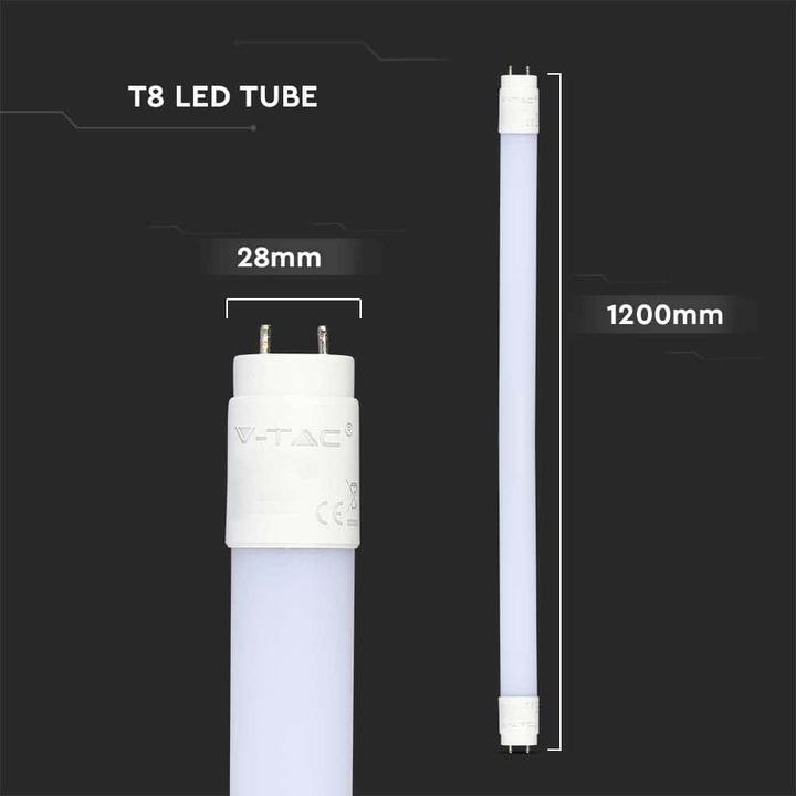 Produktbild V-TAC VT122 LEDRöhre SAMSUNG Chip 120cm 16,5W G13 Nano Kunststoff 6500K (G13, 16.50 W, 1850 lm, 1 x, G)