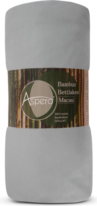 Produktbild Aspero Bambus Spannbettlaken Macau (140 x 200 x 30 cm)