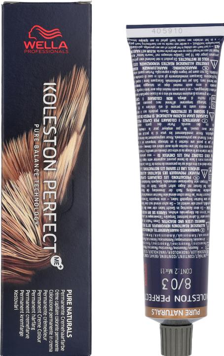Immagine prodotto Wella Koleston Perfect Me+ Pure Naturals (8/03 biondo chiaro oro naturale)