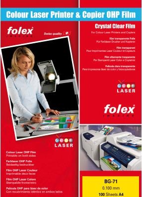 Produktbild Folex Projektionsfolien Universal BG-71 (100 g/m², 100 x, A4)