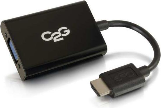 Image du produit C2G Dongle convertisseur HDMI vers VGA et audio stéréo (HDMI, VGA, 20 cm)