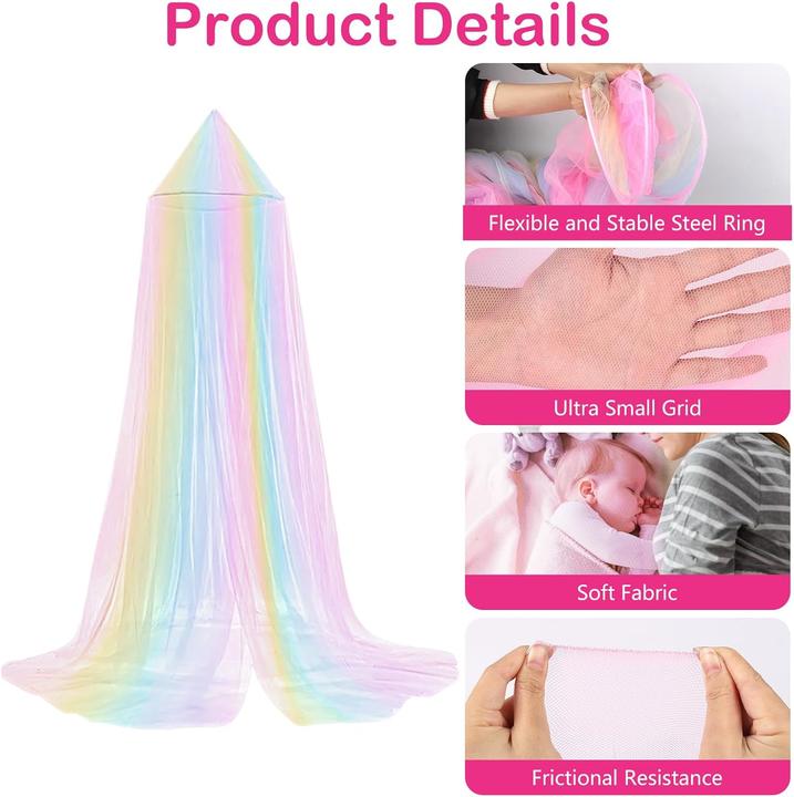 Actual product image Diealles Shine Regenbogen Betthimmel
