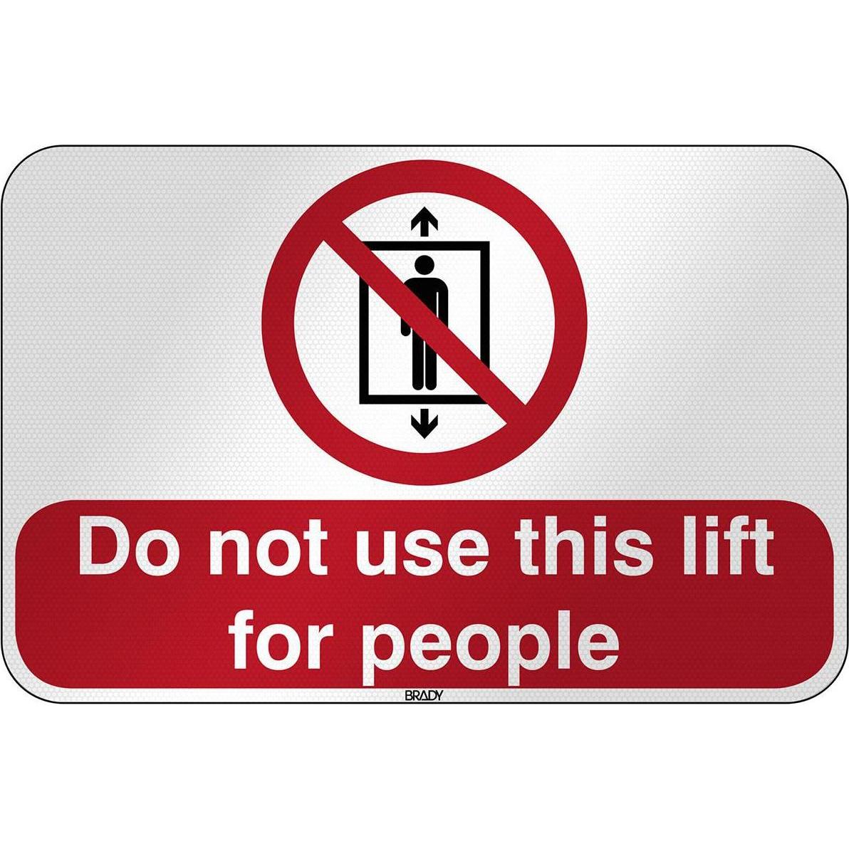 Brady, Sicherheitskennzeichnung, ISO Safety Sign - Do not use