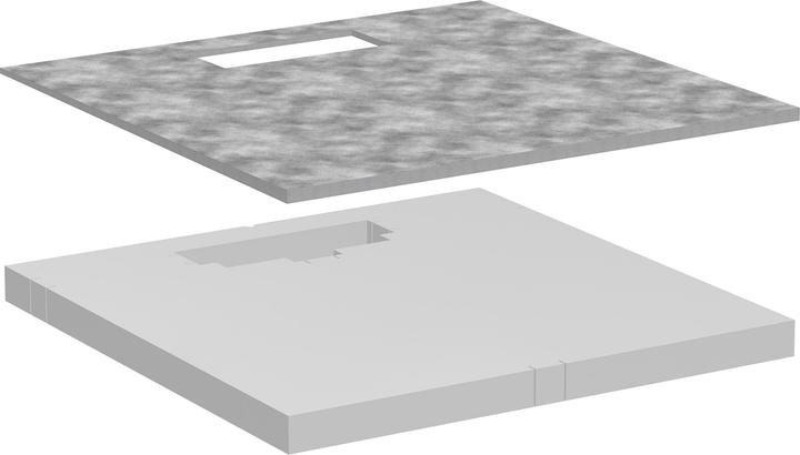 Produktbild hansgrohe RainDrain Board Duschelement, befliesbar, 1000x1000mm, mit Installationsset (1000 mm)