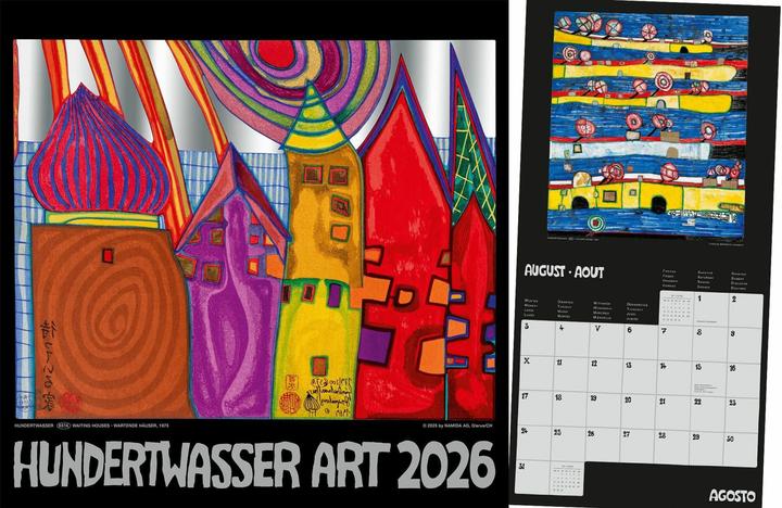 Image du produit Hundertwasser Broschürenkalender Art 2026 (30 x 30 cm)