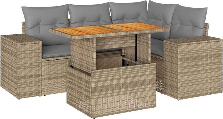 Image du produit vidaXL Ensemble salon de jardin 10 pièces avec coussins