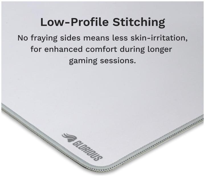 Produktbild Glorious GMP 2 3XL Stiched Cloth Gaming Mouspad White GLO-MP2-CLTH-STC-3XL-WHT (3XL)