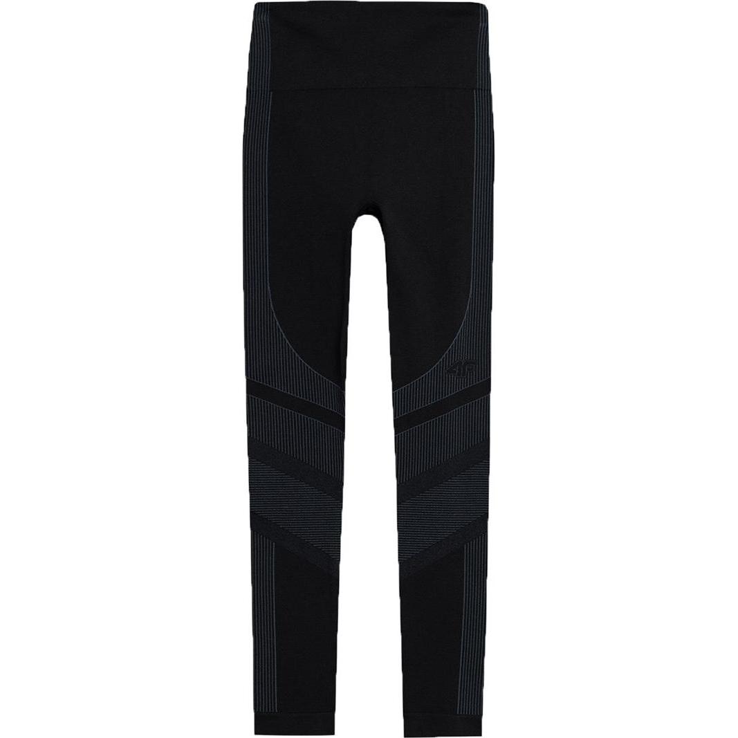 4F, Damen, Hosen, Legginsy termoaktywne damskie F116 głęboka czerń 4FAW23USEAF116 20S M/L, Schwarz, (M, L)