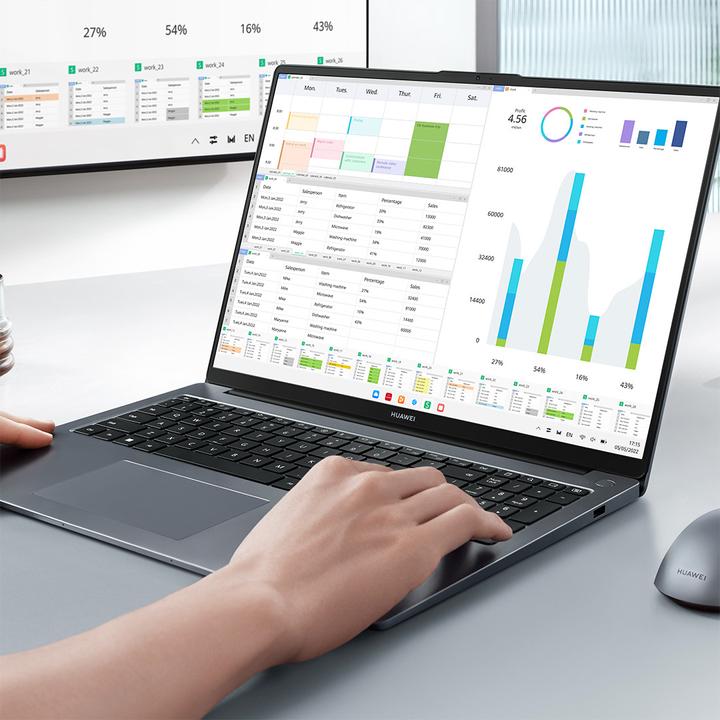 Actual product image Huawei Matebook D16 2024 (16", Intel Core i5-12450H, 8 GB, 512 GB, DE)