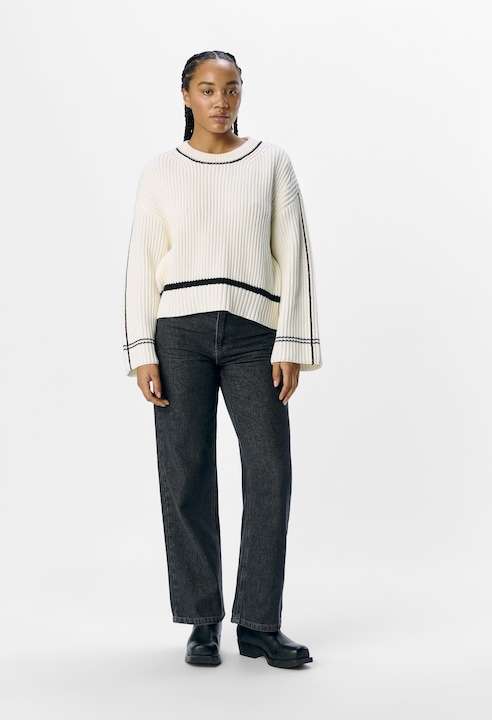 Produktbild Object Gerippter Strickpullover (L)