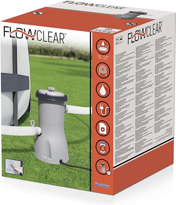 Actual product image Bestway The filter pump is equipped with a 3028 L
