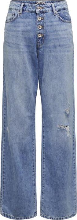 Image du produit Only Coupe large Taille haute Ourlet ouvert Jeans Coupe large jeans (W28/L30)