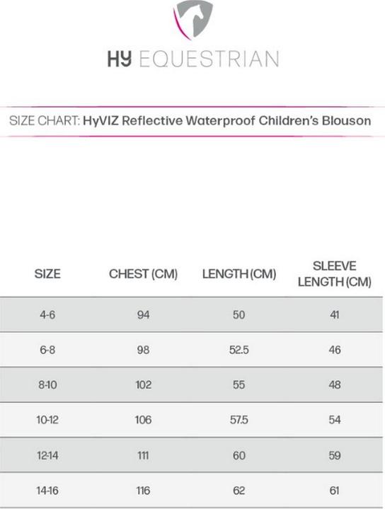 Actual product image HyVIZ Blouson Jacket Waterproof (110, 116, 115 A)