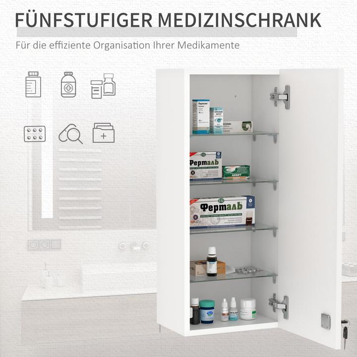 Produktbild Kleankin Medizinschrank (30 x 20 x 70 cm)