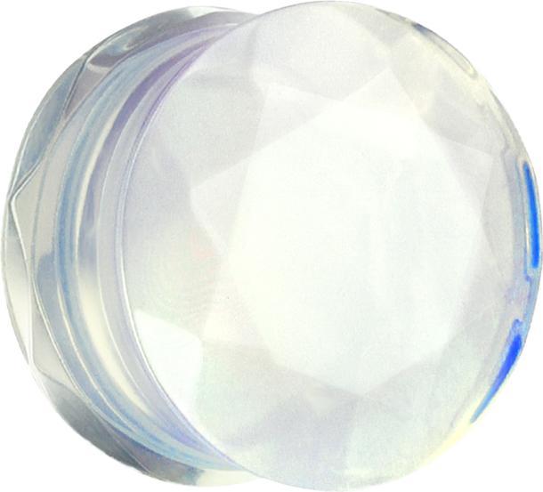 Produktbild Star Piercing Flared Plug facettiert aus Opalite Stein (ohne Messing, Mineralisch)