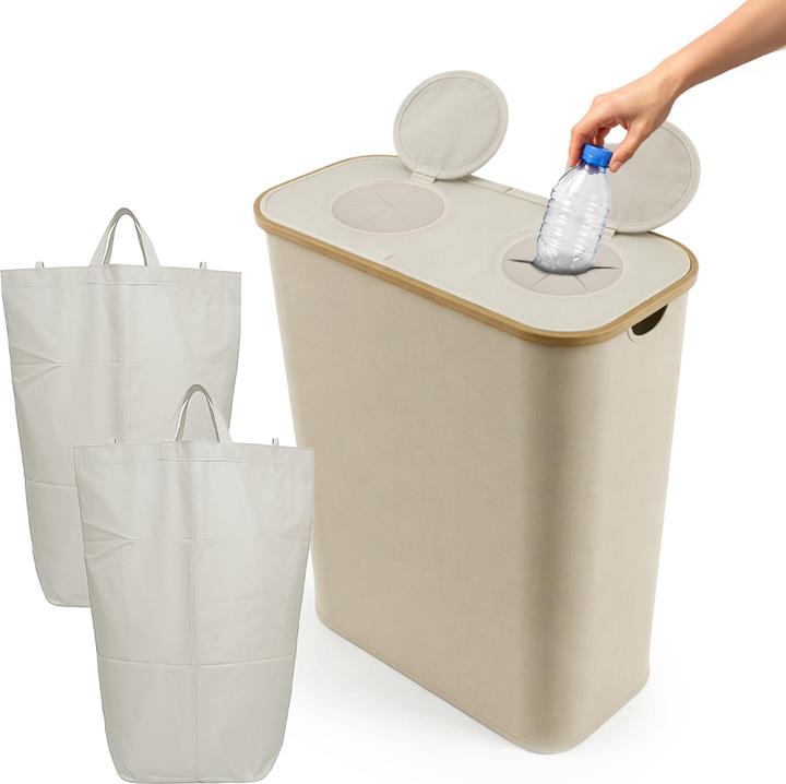 Produktbild Relaxdays Pfandflaschen-Sammelbehälter 2 Fächer (170 l)