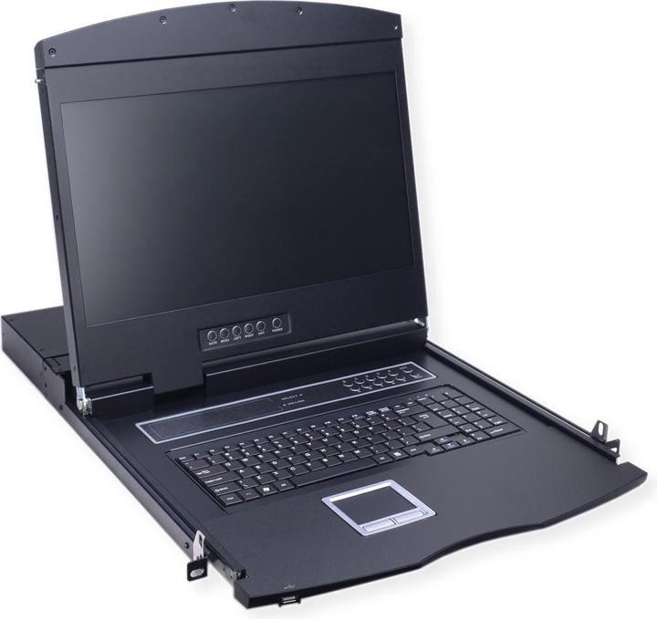 Value KVM console with KVM switch - 8 ports - USB - French - 48 cm (19")