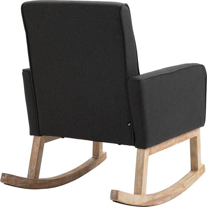 Actual product image CLP Rocking Chair Brevik Fabric Dark Grey