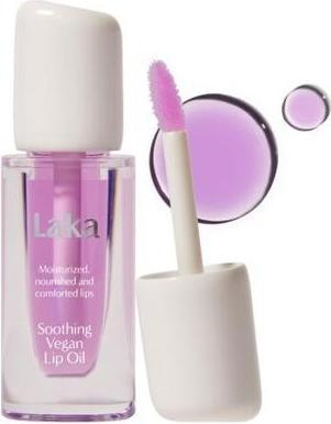 Immagine prodotto Laka Olio vegano lenitivo per le labbra Viola calmante (Olio per labbra, 4.50 ml)