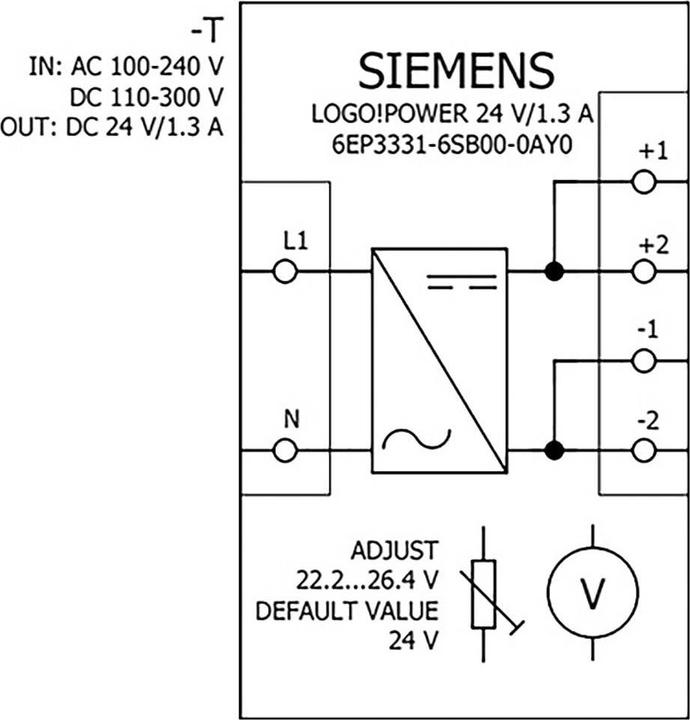 Produktbild Siemens Hutschienen-Netzteil (DIN-Rail