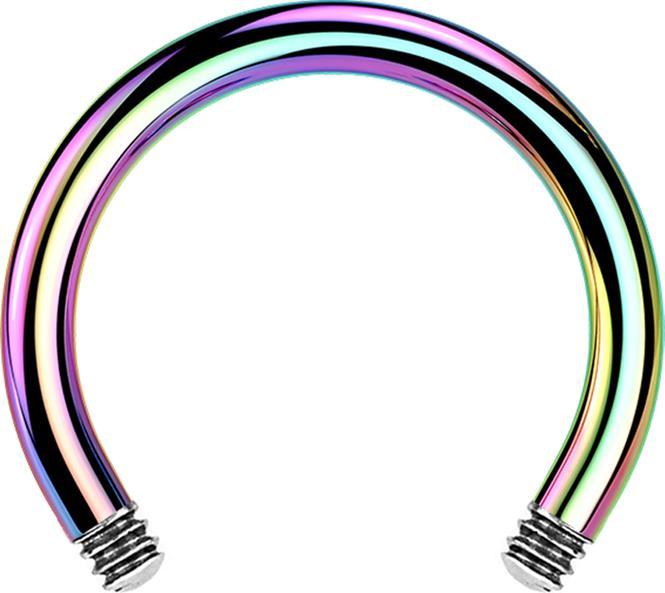 Image du produit Star Piercing Barreau Micro Circular Barbell coloré (sans laiton, Acier chirurgical 316L)