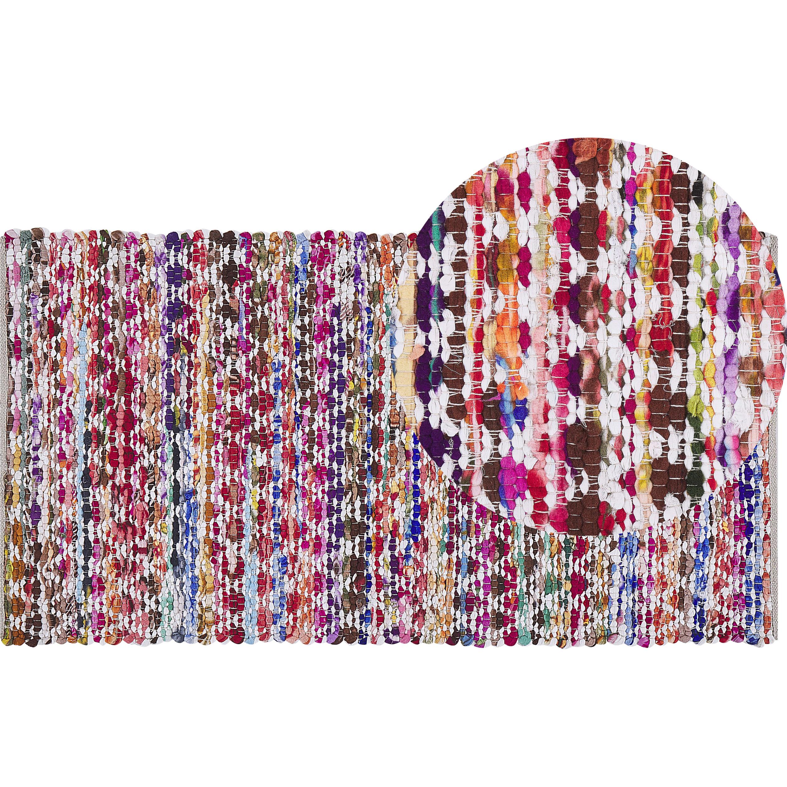 Thumbnail - Topeshop, Teppich, 80 x 150 cm mehrfarbig ARAKLI Baumwoll FLAKE (80 x 150 cm)