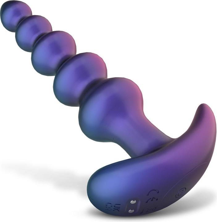Actual product image Hueman Galaxy Force Vibrating Butt Plug with Remote