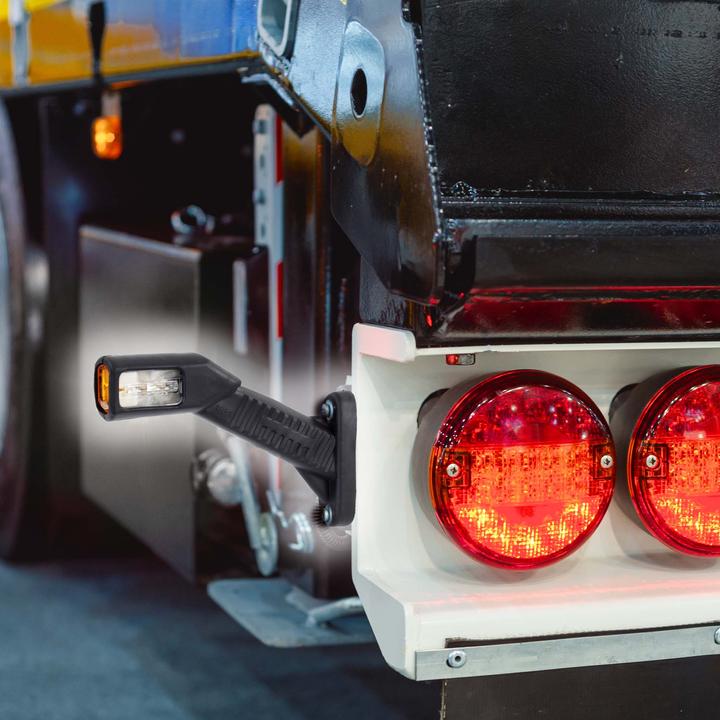 Produktbild Wiltec 2x 4 LED Seitenleuchte eckig 12V Positionsleuchte Begrenzungsleuchte KFZ