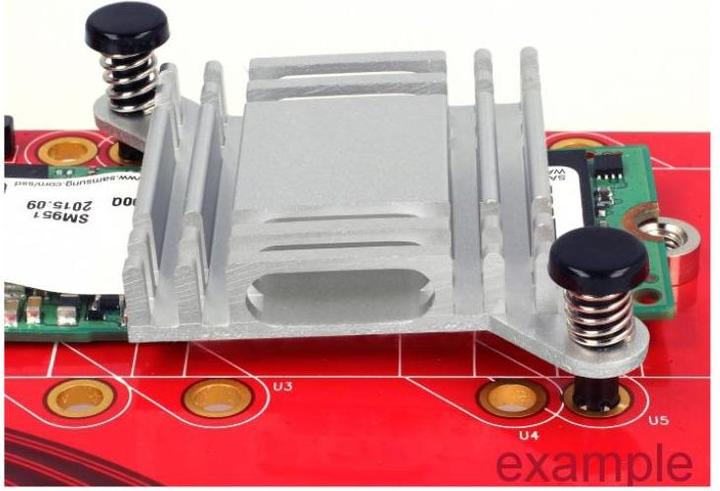 Produktbild Delock Kühlkörper-Einrastnieten - Schwarz (Packung mit 10)