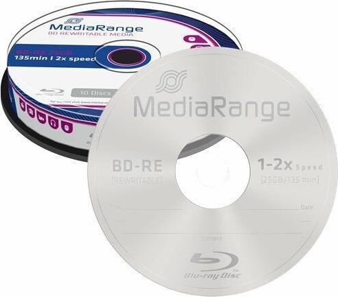 Image du produit MediaRange BD-RE 2x Single Layer 25GB 10 P. (10 x)