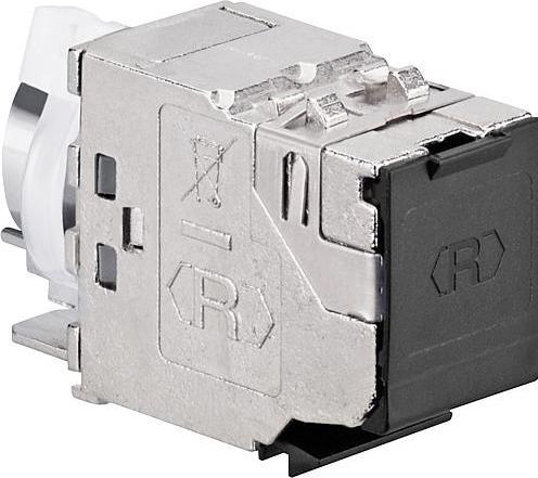 Produktbild Rutenbeck UM-Cat.6A iso 25/10G 25GB-Uni- versalmodul geschirmt 13900310 (Kabel Zubehör)