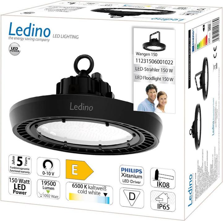 Actual product image Ledino LED highbay 150W high bay light Wangen 150, 19500lm, 6500K daylight white (19500 lm)