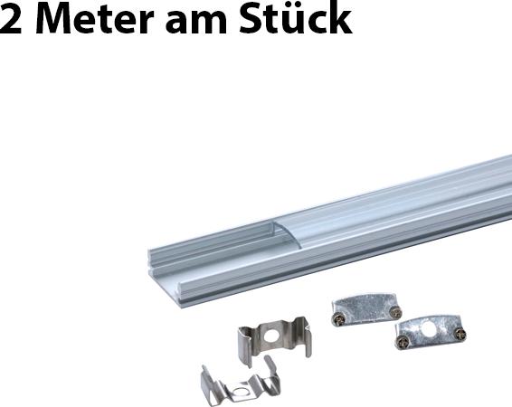 Image du produit Lumina Swiss Profil standard LED transparent 200cm (2 mètres à la fois) (200 cm, Intérieur)