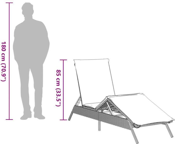 Immagine prodotto vidaXL Sonnenliege (200 cm)