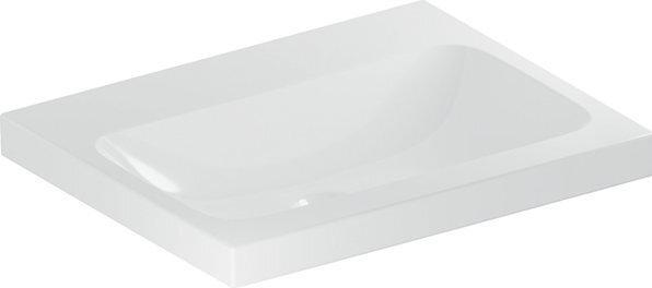 Actual product image Geberit iCon Light washbasin, 60 cm x 48 cm, without tap hole, without overflow,501834 (780 mm, 600 mm)