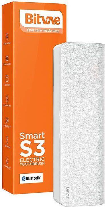 Actual product image Bitvae Sonic toothbrush with app, tips set and travel etui S2 (white)