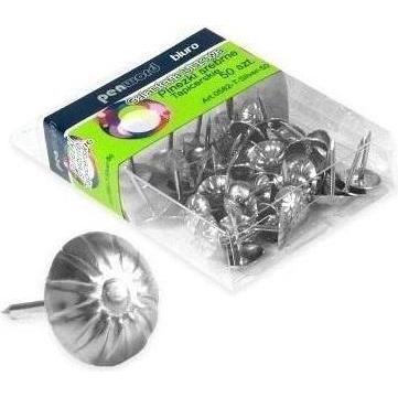 Penword Dekorative Silber-Polsternadeln, 50 Stück, Aghi + Ferri, Argento