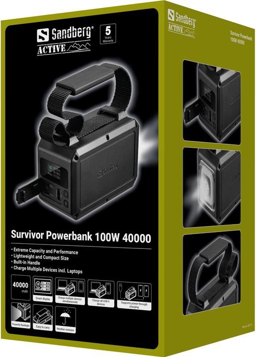 Produktbild Sandberg Survivor (40000 mAh, 100 W, 148 Wh)