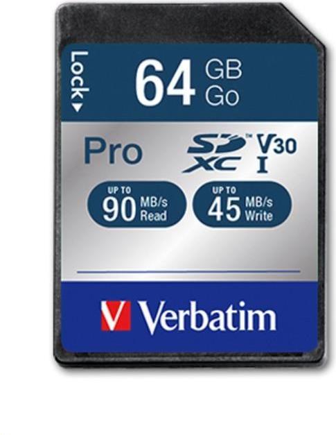 Verbatim 47022 (64 GB, SDXC, U3, UHS-I)