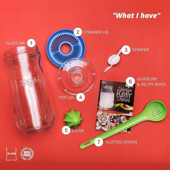 Image du produit Kefirko Fermentations-Set für Milch- und Wasserkefir (1,4L) (1 pcs, 1.40 l)