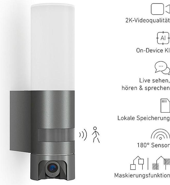 Image du produit Steinel 625 CAM SC ANT 092597 LED-Aussenwandleuchte 14 W Warmweiss (925 lm, IP44)