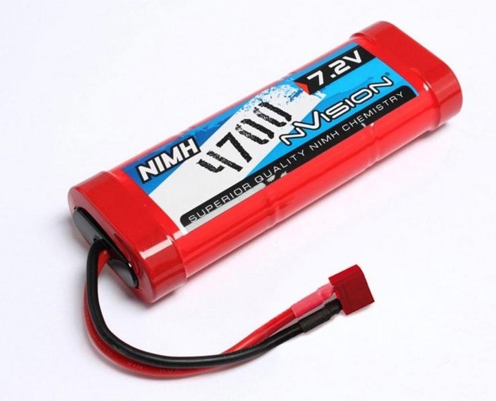 Actual product image nVision NiMH 4700 7,2V Stick w/Deans Plug 14 AWG (7.20 V, 4700 mAh)