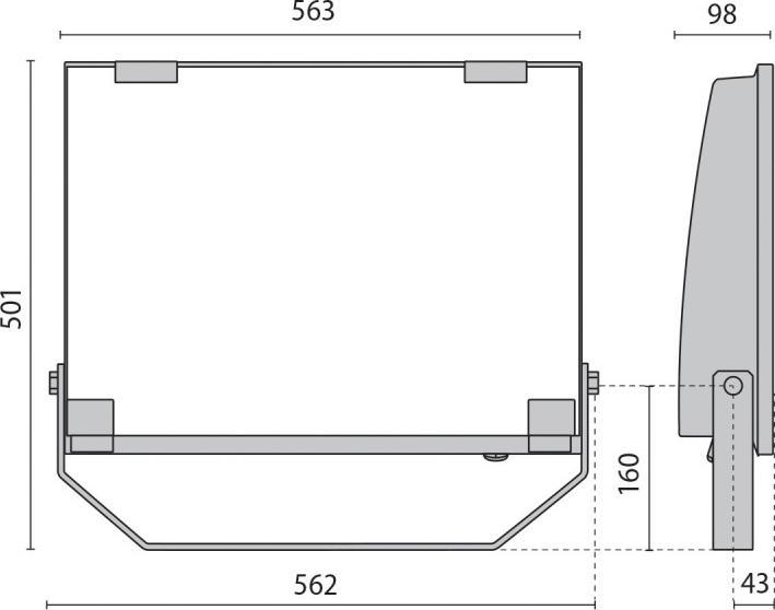 Actual product image Spittler PiL LED spotlight (35814 lm, IP66)
