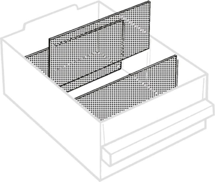 Produktbild Raaco 250-02 Trennwände für Schubladen-Magazin (B x H x T) 154 x 80 x 3.2 mm