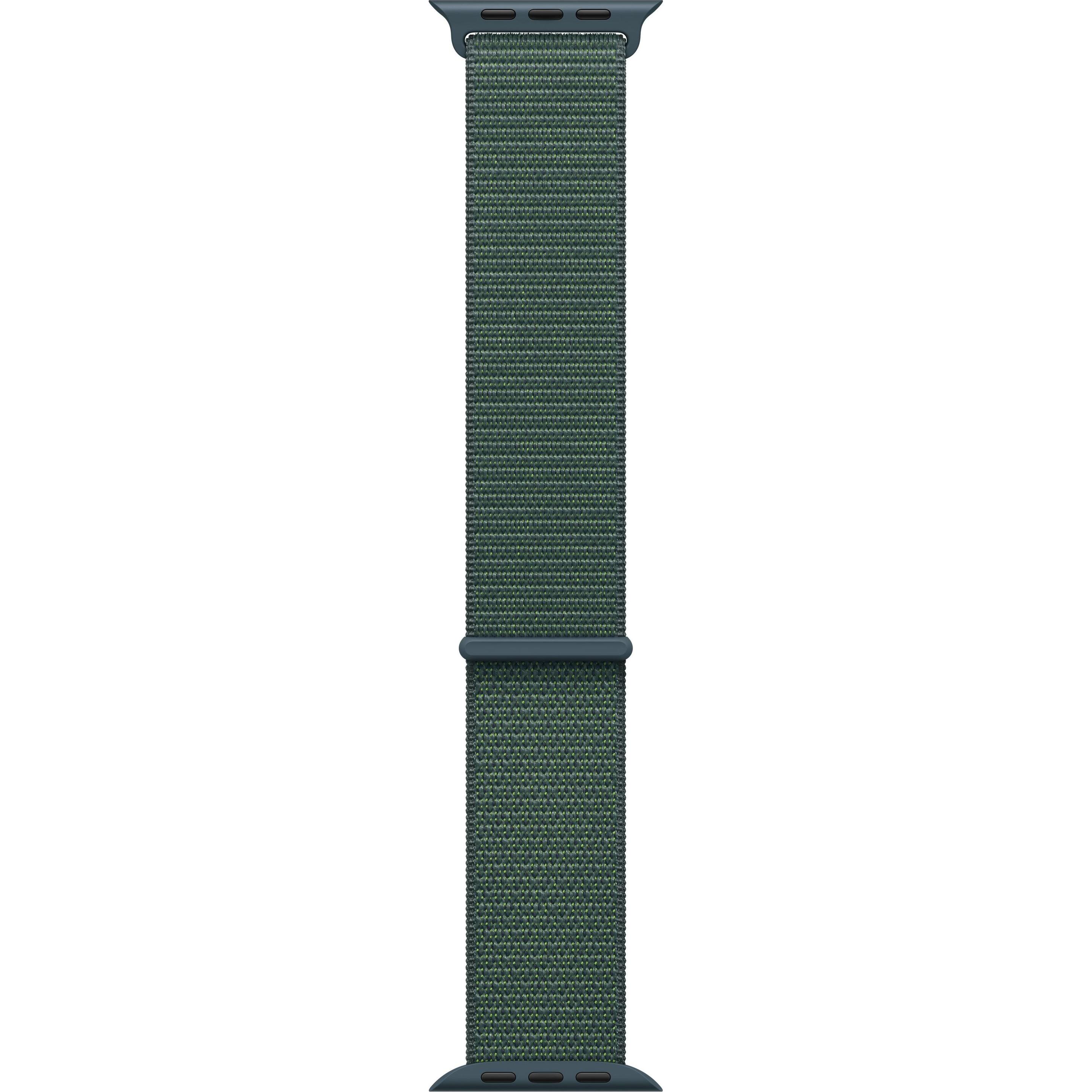 Apple Sport Loop (42 mm, Kunststoff, Apple Watch Series 10, Apple Watch SE 2024), Uhrenarmband, Grün