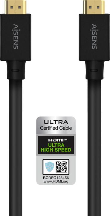 Produktbild Aisens CABLE HDMI V2.1 ULTRA ALTA VELOCIDAD 8K60HZ M/M 5.0M NEGRO (5 m, HDMI, 2.1)